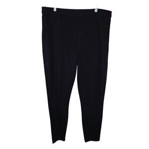 Spanx The Perfect Pant Slim Straight Closet Staple Black Faux Pocket Pants 3X